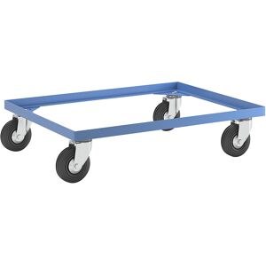 Fahrgestell aus Stahl, mit Vollgummireifen, Tragfähigkeit 250 kg, Ladefläche 810 x 610 mm eurokraft pro Image
