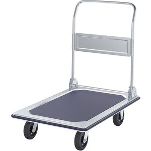 Profi-Plattformwagen, Tragfähigkeit 300 kg, verzinkt / verchromt, Vollgummiräder eurokraft basic Image