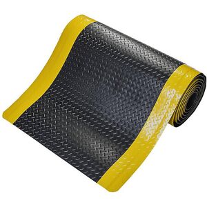 Anti-Ermüdungsmatte DECKPLATE, Zuschnittware, schwarz / gelb, lfd. m x 1500 mm, max. 15 m COBA Image