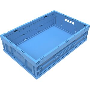 kaiserkraft Faltbox aus Polypropylen, Volumen 33 l, blau Image