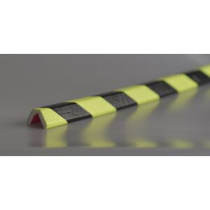 Knuffi® Eckenschutz, Typ W, 1-m-Stück, schwarz / fluoreszierend SHG Image