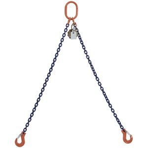 kaiserkraft Anschlagkette GK10, 2-strängig, Tragfähigkeit 5600 kg, Kettenstärke 10 mm, Nutzlänge 2 m Image
