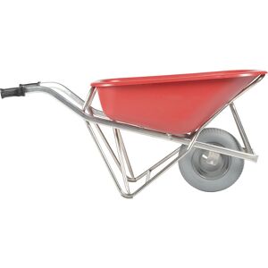Profi-Max Plus Schubkarre, aus Aluminium, 90 Liter, HDPE-Mulde rot, pannensichere Bereifung, ab 4 Stk MATADOR Image