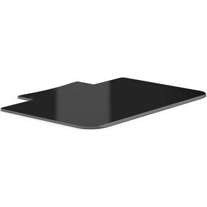 Sackkarre, Schaufel, BxT 450 x 350 mm, tiefschwarz RAL 9005, gelocht eurokraft pro Image