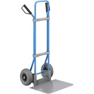 Sackkarre, blau, Schaufel-BxT 450 x 500 mm, verzinkt, PU-Bereifung eurokraft pro Image