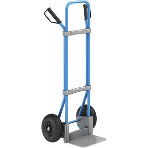 Sackkarre, blau, Schaufel-BxT 280 x 250 mm, verzinkt, Luftbereifung eurokraft pro Image