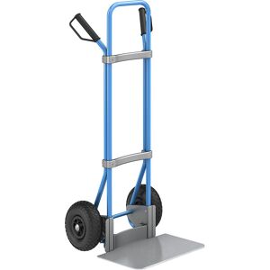 Sackkarre, blau, Schaufel-BxT 450 x 350 mm, verzinkt, Luftbereifung eurokraft pro Image