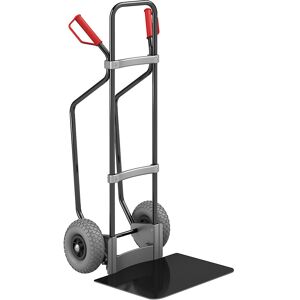 Sackkarre mit Kufen, schwarz, Schaufel-BxT 450 x 500 mm, schwarz, PU-Bereifung, ab 5 Stk eurokraft pro Image
