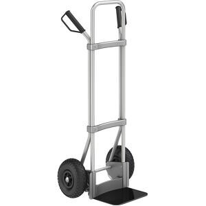 Aluminium-Sackkarre, Schaufel-BxT 280 x 250 mm, schwarz, Luftbereifung, ab 5 Stk eurokraft pro Image