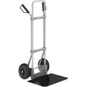Aluminium-Sackkarre, Schaufel-BxT 450 x 500 mm, schwarz, Luftbereifung eurokraft pro Image