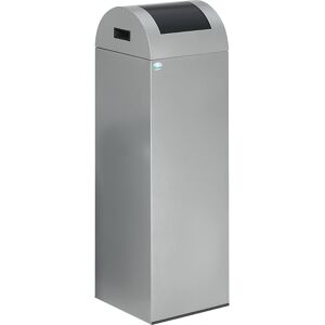 Selbstlöschender Wertstoffsammler, Volumen 89 l, HxBxT 1045 x 320 x 320 mm, silber, Klappe anthrazit VAR Image