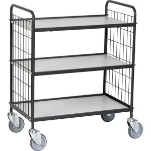 kaiserkraft Büro-Etagenwagen, LxBxH 830 x 510 x 935 mm, 3 Etagen, ab 2 Stk Image