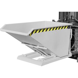Kippbehälter, extrem niedrige Bauhöhe, ohne Fahrwerk, Volumen 0,5 m³, feuerverzinkt eurokraft pro Image
