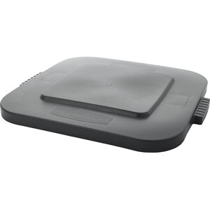 Flachdeckel, quadratisch, für Behälter Inhalt 105 Liter, grau Rubbermaid Image