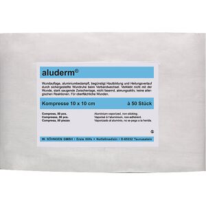 kaiserkraft aluderm®-Kompresse, steril verpackt, VE 50 Stk, LxB 100 x 100 mm Image