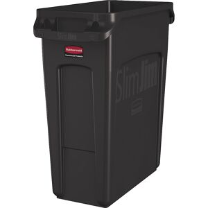Abfalleimer SLIM JIM®, Volumen 60 l, mit Lüftungskanälen, braun, ab 3 Stk Rubbermaid Image