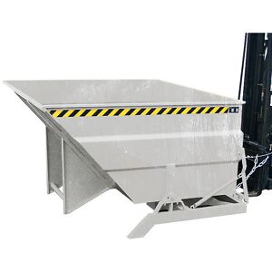 XXL-Kippbehälter mit Aufrichthilfe, Volumen 2 m³, feuerverzinkt eurokraft pro Image