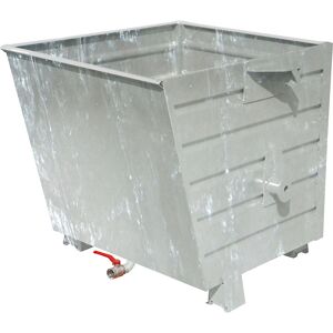 Späne-Stapelkipper BSL mit Lochblechboden, Volumen 0,55 m³, feuerverzinkt eurokraft pro Image