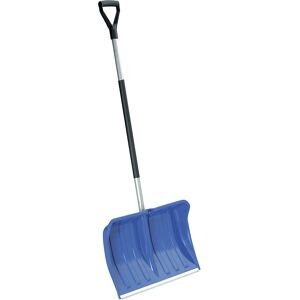 kaiserkraft Schneeschaufel, LxBxH 1450 x 550 x 385 mm, mit Alukante, blau Image