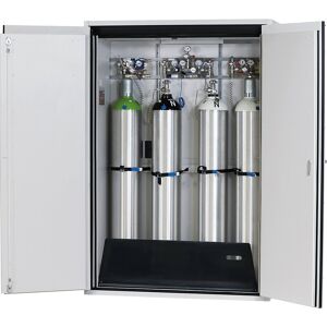 Feuerbeständiger Druckgasflaschenschrank G90, zur Lagerung in Arbeitsräumen, für 4 x 50-l-Flaschen, Außenbreite 1400 mm asecos Image