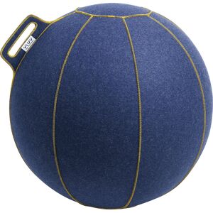 VELT Sitzball, aus Merino-Wollfilz, 600 - 650 mm, jeans-meliert/gold VLUV Image
