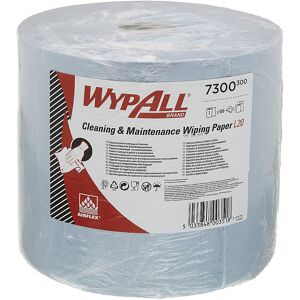 WypAll® Wischtücher, Großrolle 7300, 500 Tücher in 380 x 235 mm, 2-lagig, blau Kimberly-Clark Image
