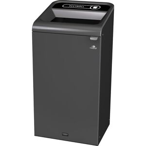Wertstoffsammler Configure™, verzinkter Stahl, Volumen 125 l, schwarz Rubbermaid Image