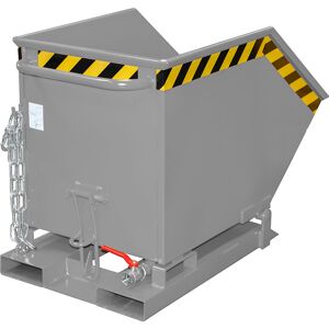 Späne-Kippmulde, Volumen 250 Liter, mausgrau eurokraft pro Image