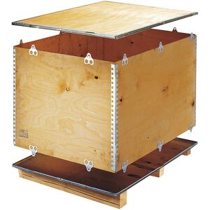 Holzfaltkiste Standard, mit Kufen, Außen-LxBxH 1200 x 800 x 486 mm, ab 5 Stk ratioform Image