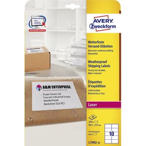 kaiserkraft Wetterfeste Versandetiketten, reißfest, LxB 99,1 x 57 mm, VE 250 Etiketten, ab 10 VE Image