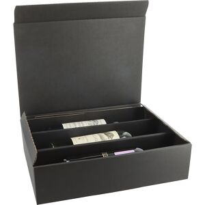 Flaschen-Geschenkkarton, schwarz, für 3 Flaschen, ab 50 Stk ratioform Image
