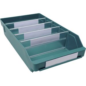 Regalkasten aus hochschlagfestem Polypropylen, grün, LxBxH 400 x 240 x 95 mm, VE 15 Stk STEMO Image