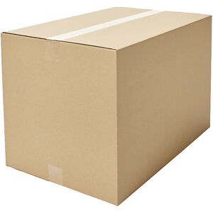 Wellpapp-Faltkarton, Länge 450 - 499 mm, LxBxH 450 x 200 x 100 mm, 1-wellig, VE 10 Stk, ab 40 VE ratioform economy Image