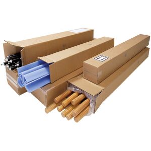 Langer Wellpapp-Faltkarton, braun, LxBxH 310 x 260 x 1225 mm, 2-wellig, ab 25 Stk ratioform terra Image