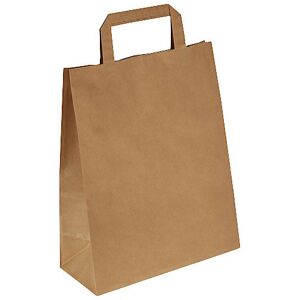Papiertragetasche, braun, LxBxH 260 x 140 x 320 mm, 80 g/m², VE 250 Stk, ab 5 VE ratioform Image