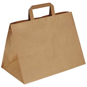 Papiertragetasche, braun, LxBxH 317 x 218 x 245 mm, 70 g/m², VE 250 Stk, ab 5 VE ratioform Image