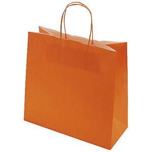 Papiertragetasche FRESH, orange, LxBxH 250 x 110 x 240 mm, 100 g/m², VE 250 Stk, ab 5 VE ratioform Image
