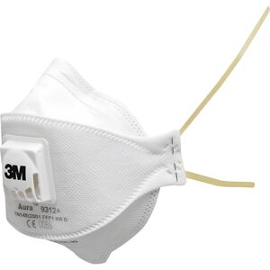 kaiserkraft Faltmaske 3M™ Aura™ 9300, FFP1, VE 20 Stk, weiß, mit Ventil, ab 10 VE Image