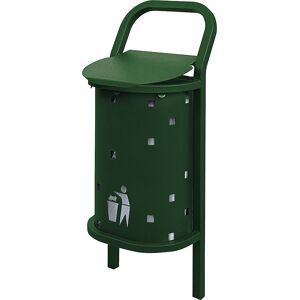Außen-Abfallkorb CONVI®, Volumen 50 l, grün PROCITY Image