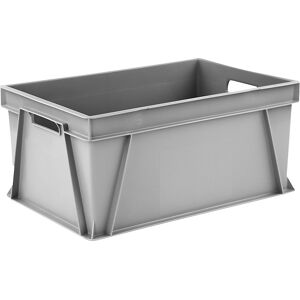 kaiserkraft Euro-Stapelbehälter, Volumen 55 l, LxBxH 600 x 400 x 280 mm, PE, grau Image
