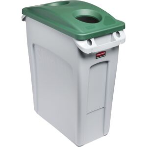 Wertstoffsammler SLIM JIM®, Volumen 60 l, Doseneinwurf, rund, grau Rubbermaid Image
