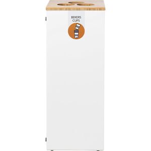 kaiserkraft Bechersammler Lune Paxa, 65 Liter, weiß Image