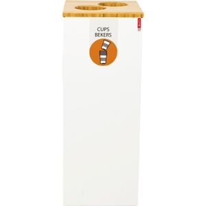 kaiserkraft Bechersammler Lune Paxa, 34 Liter, weiß Image