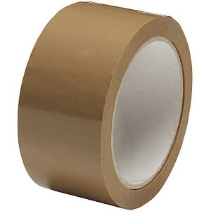 PP-Packband, Hotmelt, 50 µm, VE 6 Rollen, braun, Bandbreite 50 mm, ab 6 VE ratioform Image