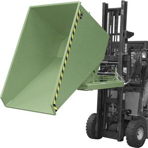 Spänebehälter EXPO-E, Volumen 1,2 m³, resedagrün eurokraft pro Image