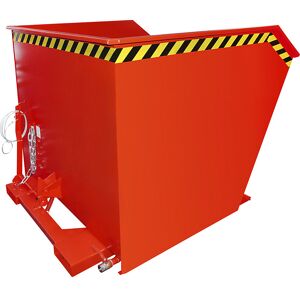 Spänebehälter SGU, Volumen 2 m³, feuerrot eurokraft pro Image