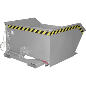 Spänebehälter GU-E, Volumen 0,75 m³, mausgrau eurokraft pro Image
