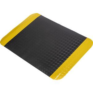 kaiserkraft Anti-Ermüdungsmatte Deckplatte ReGen 70, Fixmaße, LxB 900 x 600 mm, schwarz / gelb Image