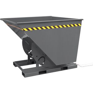 Kippbehälter, in hoher Bauhöhe, Volumen 500 l, anthrazitgrau RAL 7016 Eichinger Image