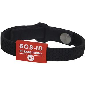 SOS-ID-Armband Sports, für Notfallinformationen, schwarz / rot, ab 5 Stk Leipold+Döhle Image